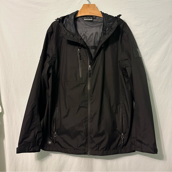 Grunt Style Storm Tech Black Windbreaker Jacket Hood  Zip Men’s Sz XL Preowned - Picture 1 of 16